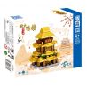 ZHEGAO 951001 BỐN CÔNG TRÌNH KIẾN ​​TRÚC CỔ NỔI TIẾNG THÁP HẠC CÒ ĐẰNG VƯƠNG NHẠC DƯƠNG VÀ VÀNG bộ đồ chơi xếp lắp ráp ghép mô hình Architecture Công Trình Kiến Trúc 253 khối
