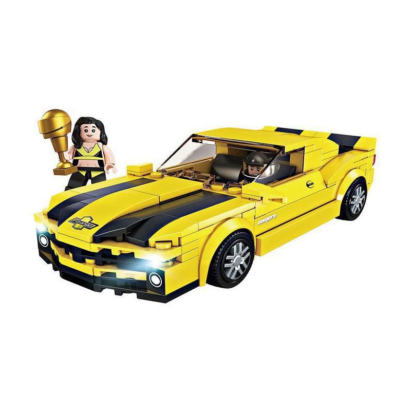 FORANGE FC1605 1605 non Lego SIÊU XE NHANH NHẤT CHEVROLET CAMARO bộ đồ chơi xếp lắp ráp ghép mô hình Speed Champions Racing Cars Đua Xe Công Thức 305 khối