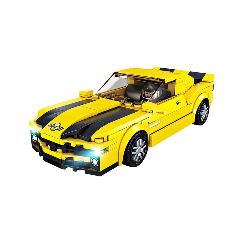 FORANGE FC1605 1605 SIÊU XE NHANH NHẤT CHEVROLET CAMARO bộ đồ chơi xếp lắp ráp ghép mô hình Speed Champions Racing Cars Đua Xe Công Thức 305 khối