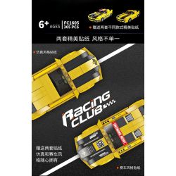FORANGE FC1605 1605 SIÊU XE NHANH NHẤT CHEVROLET CAMARO bộ đồ chơi xếp lắp ráp ghép mô hình Speed Champions Racing Cars Đua Xe Công Thức 305 khối