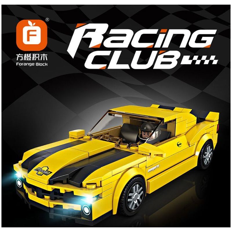 FORANGE FC1605 1605 SIÊU XE NHANH NHẤT CHEVROLET CAMARO bộ đồ chơi xếp lắp ráp ghép mô hình Speed Champions Racing Cars Đua Xe Công Thức 305 khối
