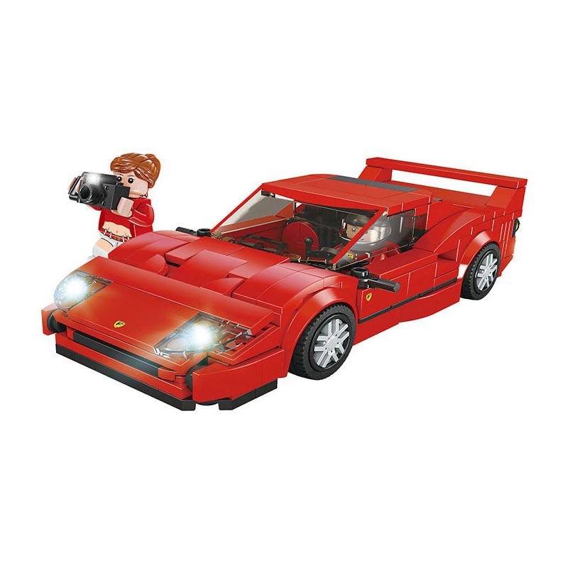 FORANGE FC1606 1606 non Lego SIÊU XE NHANH NHẤT FERRARI F40 bộ đồ chơi xếp lắp ráp ghép mô hình Speed Champions Racing Cars Đua Xe Công Thức 307 khối