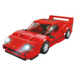 FORANGE FC1606 1606 SIÊU XE NHANH NHẤT FERRARI F40 bộ đồ chơi xếp lắp ráp ghép mô hình Speed Champions Racing Cars Đua Xe Công Thức 307 khối