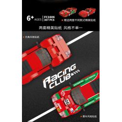 FORANGE FC1606 1606 SIÊU XE NHANH NHẤT FERRARI F40 bộ đồ chơi xếp lắp ráp ghép mô hình Speed Champions Racing Cars Đua Xe Công Thức 307 khối