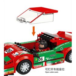 FORANGE FC1606 1606 SIÊU XE NHANH NHẤT FERRARI F40 bộ đồ chơi xếp lắp ráp ghép mô hình Speed Champions Racing Cars Đua Xe Công Thức 307 khối