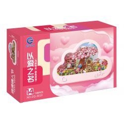 GOQI GQ-3010 3010 GQ3010 ĐÈN GƯƠNG ĐÁM MÂY GQ NHÂN DANH TÌNH YÊU bộ đồ chơi xếp lắp ráp ghép mô hình 748 khối