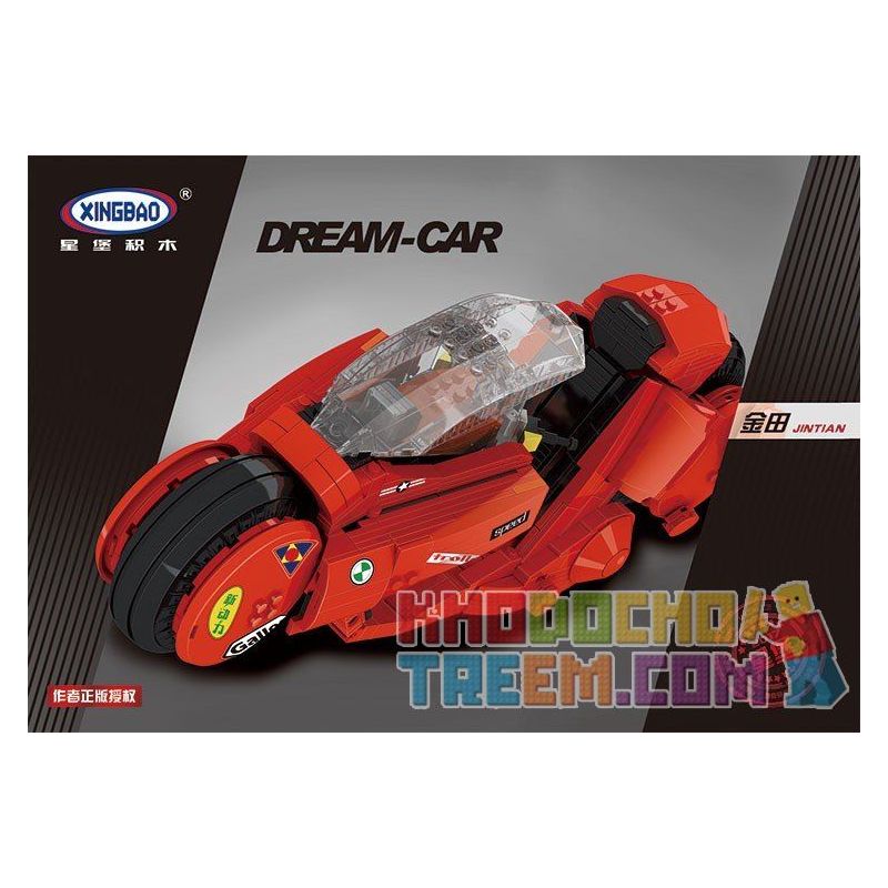 XINGBAO XB-03001 03001 XB03001 non  XE MÁY CỦA KANEDA bộ đồ chơi xếp lắp ráp ghép mô hình Creator KANEDA'S BIKE Sáng Tạo 919 khối