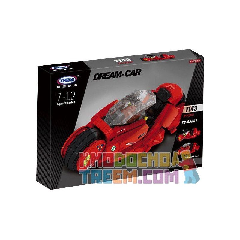 XINGBAO XB-03001 03001 XB03001 non  XE MÁY CỦA KANEDA bộ đồ chơi xếp lắp ráp ghép mô hình Creator KANEDA'S BIKE Sáng Tạo 919 khối