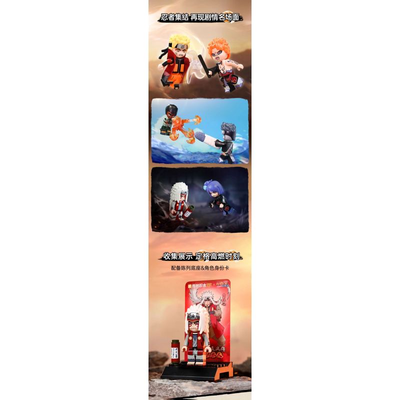 KEEPPLEY 79002 NARUTO SHIPPUDEN VIÊN ĐẠN THỨ HAI CỦA POCKET MAN PHÁ TRẬN CHIẾN "AKATSUKI" bộ đồ chơi xếp lắp ráp ghép mô hình Movie & Game Phim Và Trò Chơi