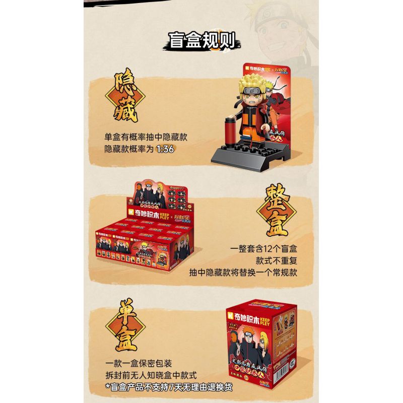 KEEPPLEY 79002 NARUTO SHIPPUDEN VIÊN ĐẠN THỨ HAI CỦA POCKET MAN PHÁ TRẬN CHIẾN "AKATSUKI" bộ đồ chơi xếp lắp ráp ghép mô hình Movie & Game Phim Và Trò Chơi