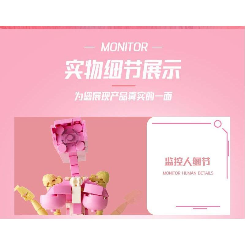 WANGAO 288045 MÀN HÌNH bộ đồ chơi xếp lắp ráp ghép mô hình Movie & Game MONITORING PERSONNEL Phim Và Trò Chơi