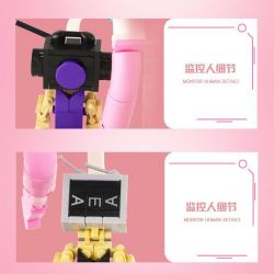 WANGAO 288045 MÀN HÌNH bộ đồ chơi xếp lắp ráp ghép mô hình Movie & Game MONITORING PERSONNEL Phim Và Trò Chơi