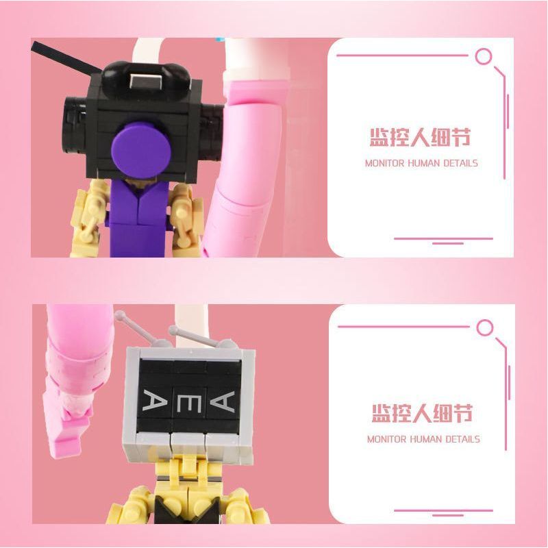 WANGAO 288045 MÀN HÌNH bộ đồ chơi xếp lắp ráp ghép mô hình Movie & Game MONITORING PERSONNEL Phim Và Trò Chơi