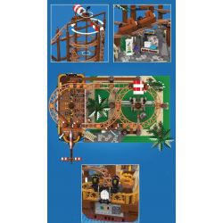 MouldKing 11013 Mould King 11013 TÀU LƯỢN SIÊU TỐC XOẮN ĐÔI bộ đồ chơi xếp lắp ráp ghép mô hình Creator DOUBLE HELIX ROLLER COASTER Sáng Tạo 2174 khối