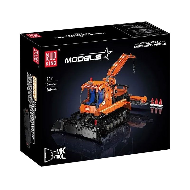 MouldKing 17051 Mould King 17051 non Lego XE KỸ THUẬT TUYẾT bộ đồ chơi xếp lắp ráp ghép mô hình Technic SNOWFIELD ENGINEERING VEHICLE Kỹ Thuật Công Nghệ Cao Mô Hình Phương Tiện 1241 khối