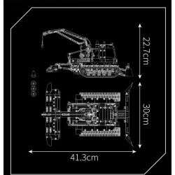 MouldKing 17051 Mould King 17051 XE KỸ THUẬT TUYẾT bộ đồ chơi xếp lắp ráp ghép mô hình Technic SNOWFIELD ENGINEERING VEHICLE Kỹ Thuật Công Nghệ Cao Mô Hình Phương Tiện 1241 khối