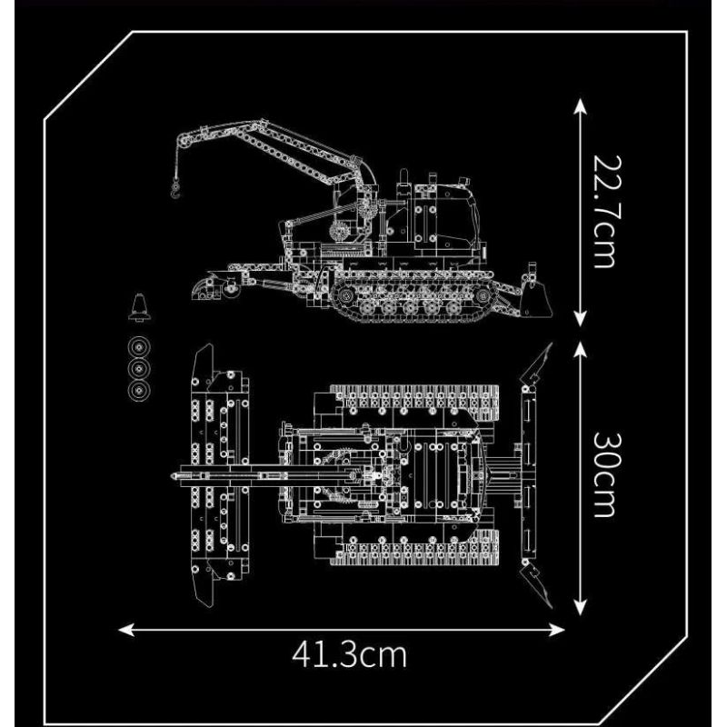 MouldKing 17051 Mould King 17051 XE KỸ THUẬT TUYẾT bộ đồ chơi xếp lắp ráp ghép mô hình Technic SNOWFIELD ENGINEERING VEHICLE Kỹ Thuật Công Nghệ Cao Mô Hình Phương Tiện 1241 khối