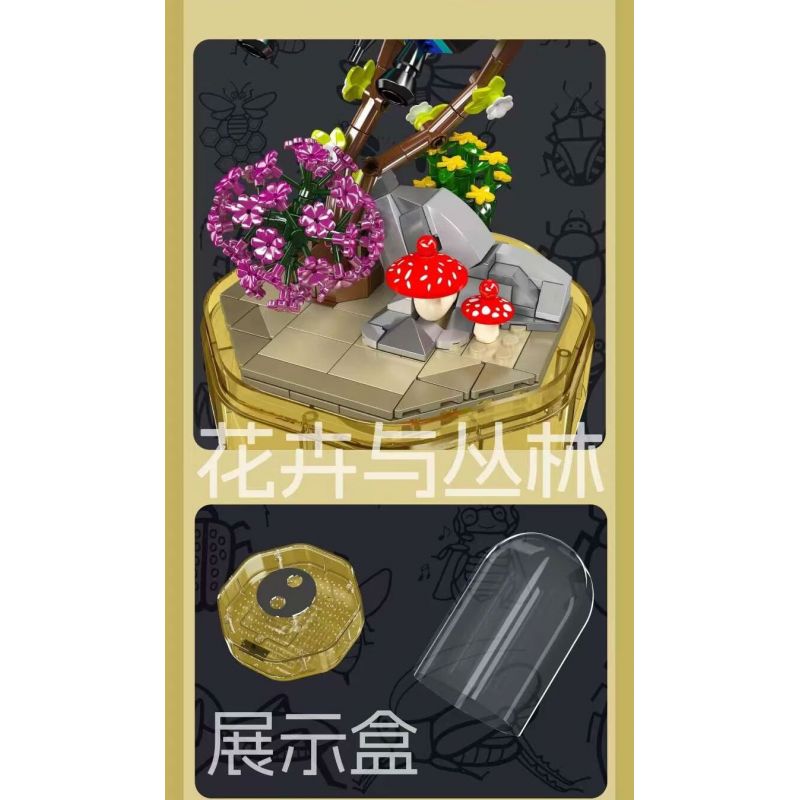 MouldKing 10103 Mould King 10103 THẾ GIỚI CÔN TRÙNG BƯỚM bộ đồ chơi xếp lắp ráp ghép mô hình INSECT WORLD BUTTERFLY 432 khối