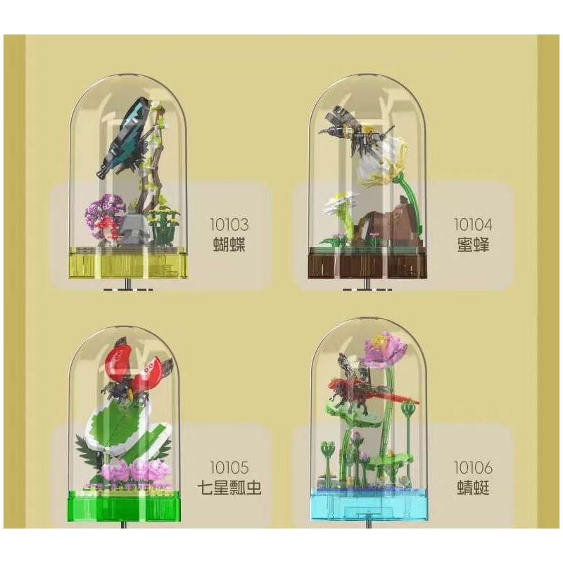 MouldKing 10103 Mould King 10103 THẾ GIỚI CÔN TRÙNG BƯỚM bộ đồ chơi xếp lắp ráp ghép mô hình INSECT WORLD BUTTERFLY 432 khối