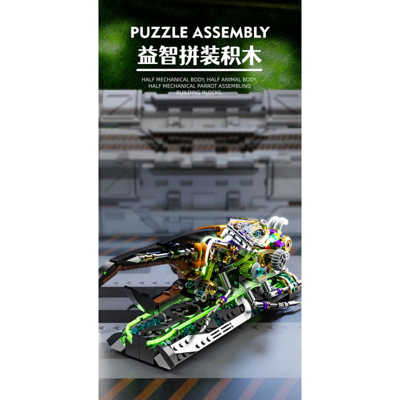 BEAUTY AND 13053 BỌ CÁNH CỨNG CYBORG bộ đồ chơi xếp lắp ráp ghép mô hình BEATLES MACHINERY 862 khối