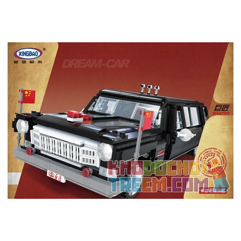XINGBAO XB-03003 03003 XB03003 non  XE Ô TÔ HỒNG KỲ bộ đồ chơi xếp lắp ráp ghép mô hình Creator 巨匠 MASTER Sáng Tạo 2327 khối