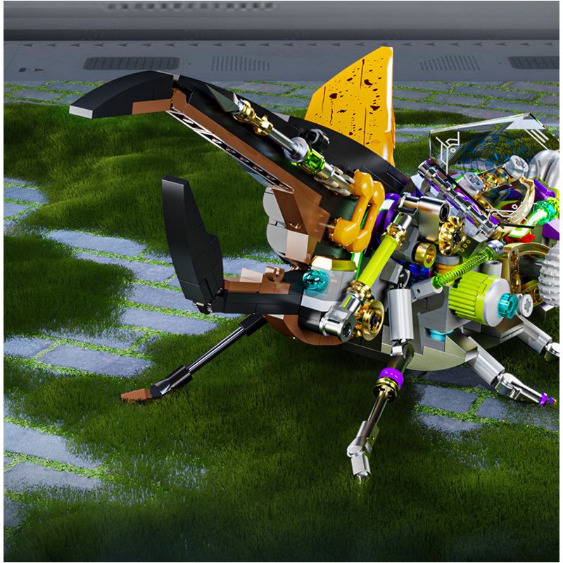 BEAUTY AND 13053 BỌ CÁNH CỨNG CYBORG bộ đồ chơi xếp lắp ráp ghép mô hình BEATLES MACHINERY 862 khối