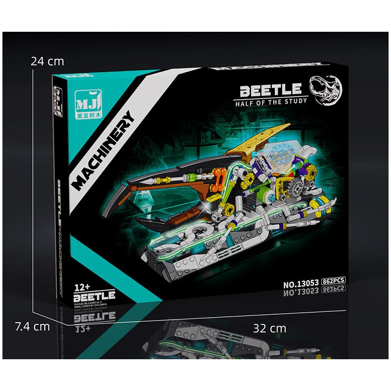 BEAUTY AND 13053 BỌ CÁNH CỨNG CYBORG bộ đồ chơi xếp lắp ráp ghép mô hình BEATLES MACHINERY 862 khối