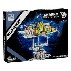 BEAUTY AND 13054 CÁ MẬP NGƯỜI MÁY bộ đồ chơi xếp lắp ráp ghép mô hình SHARKS MACHINERY 687 khối