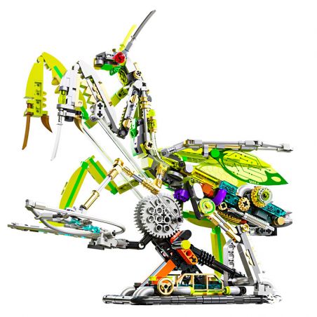 BEAUTY AND 13055 BỌ NGỰA NGƯỜI MÁY bộ đồ chơi xếp lắp ráp ghép mô hình MANTIS MACHINERY 999 khối