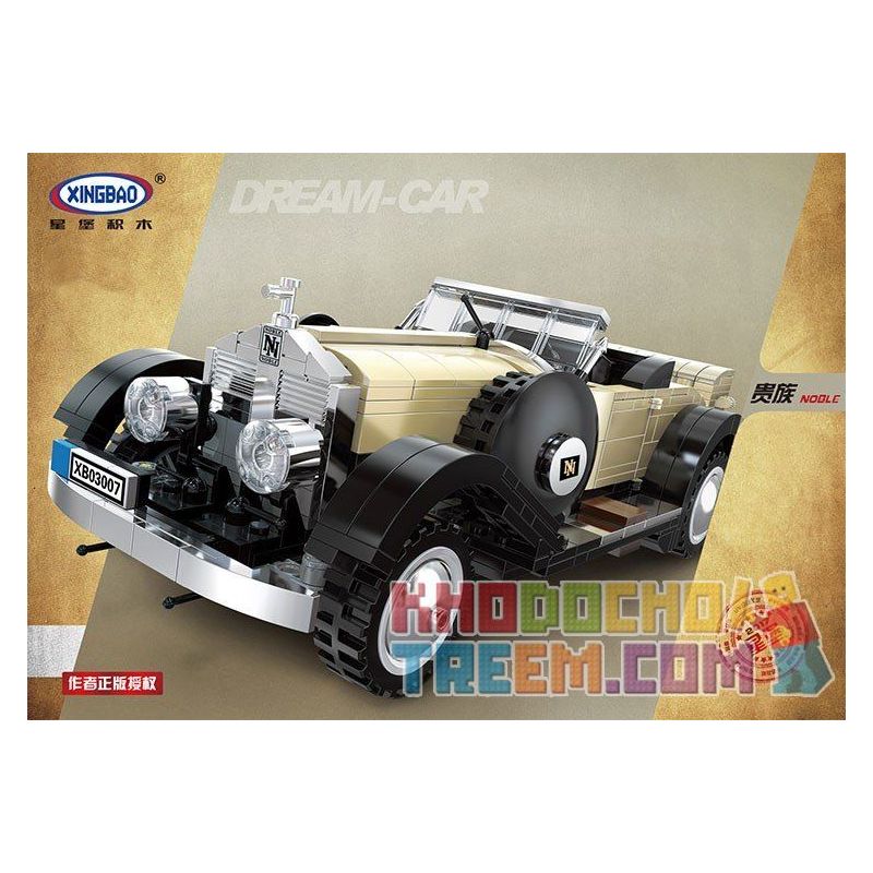 XINGBAO XB-03007 03007 XB03007 non  XE SIÊU SANG bộ đồ chơi xếp lắp ráp ghép mô hình Creator NOBLE Sáng Tạo 810 khối