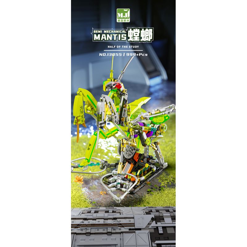 BEAUTY AND 13055 BỌ NGỰA NGƯỜI MÁY bộ đồ chơi xếp lắp ráp ghép mô hình MANTIS MACHINERY 999 khối