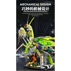 BEAUTY AND 13055 BỌ NGỰA NGƯỜI MÁY bộ đồ chơi xếp lắp ráp ghép mô hình MANTIS MACHINERY 999 khối