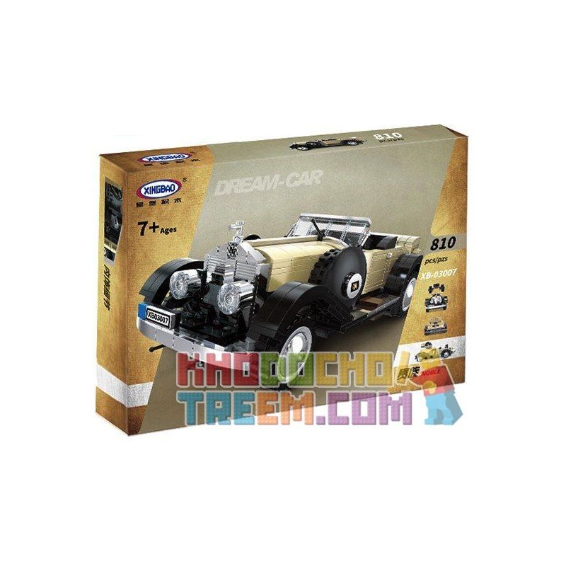 XINGBAO XB-03007 03007 XB03007 non  XE SIÊU SANG bộ đồ chơi xếp lắp ráp ghép mô hình Creator NOBLE Sáng Tạo 810 khối