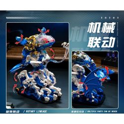 SMALL ANGLE JD031 CÁ VOI NHẢY CƠ KHÍ bộ đồ chơi xếp lắp ráp ghép mô hình WHALE MACHINERY 1519 khối