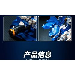 SMALL ANGLE JD031 CÁ VOI NHẢY CƠ KHÍ bộ đồ chơi xếp lắp ráp ghép mô hình WHALE MACHINERY 1519 khối