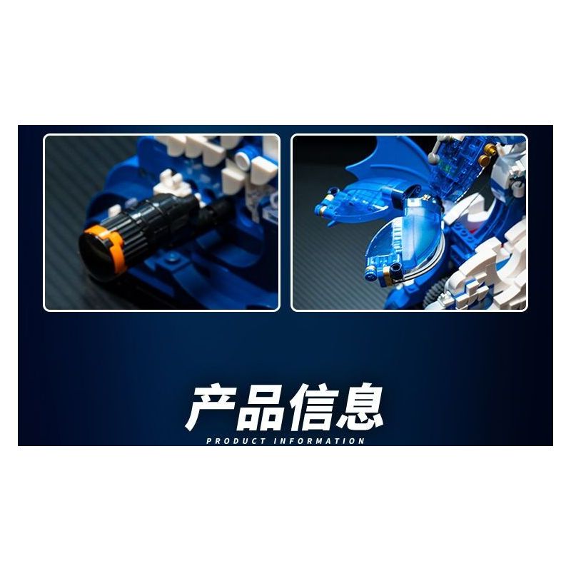 SMALL ANGLE JD031 CÁ VOI NHẢY CƠ KHÍ bộ đồ chơi xếp lắp ráp ghép mô hình WHALE MACHINERY 1519 khối