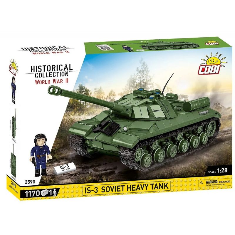 COBI 2590 XE TĂNG HẠNG NẶNG IS-3 CỦA LIÊN XÔ bộ đồ chơi xếp lắp ráp ghép mô hình Military Army Quân Sự Bộ Đội 1170 khối