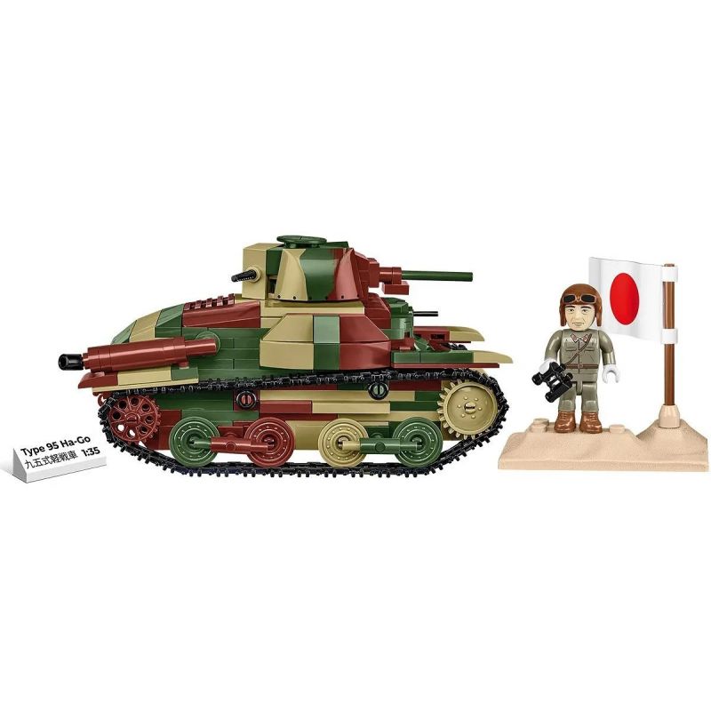 COBI 3115 TYPE 95 HA-GO tỷ lệ 1:35 bộ đồ chơi xếp lắp ráp ghép mô hình Military Army Quân Sự Bộ Đội 380 khối
