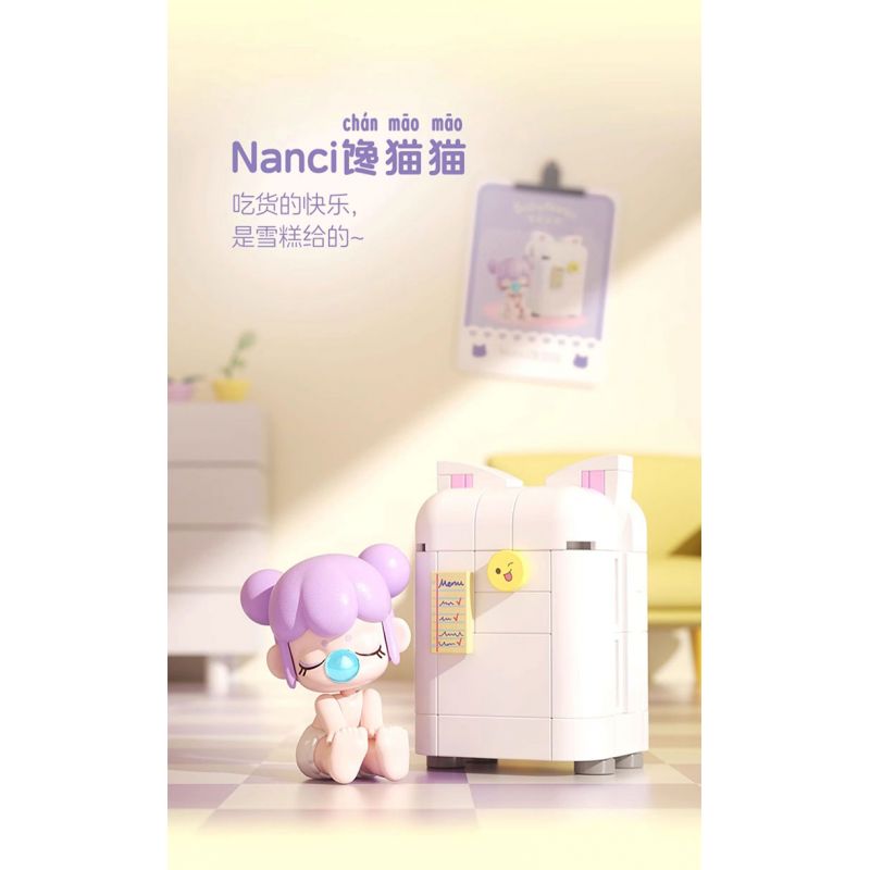 JAKI HK102 NHẬT KÝ MÙA HÈ RUOLAI NANCI 6 PHONG CÁCH SỬ DỤNG TẠI NHÀ DAZE MEIMEI DU SLEEP CHASING DRAMA BUBBLE BATH SLANDER CAT STAR MOON TENT bộ đồ chơi xếp lắp ráp ghép mô hình BABY NANCI