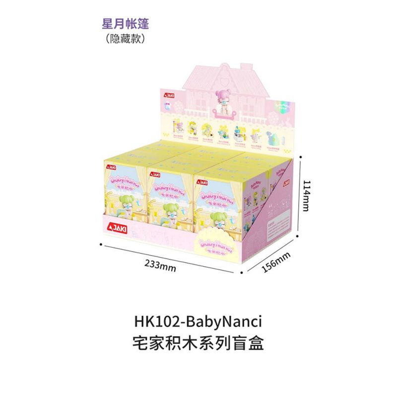 JAKI HK102 NHẬT KÝ MÙA HÈ RUOLAI NANCI 6 PHONG CÁCH SỬ DỤNG TẠI NHÀ DAZE MEIMEI DU SLEEP CHASING DRAMA BUBBLE BATH SLANDER CAT STAR MOON TENT bộ đồ chơi xếp lắp ráp ghép mô hình BABY NANCI