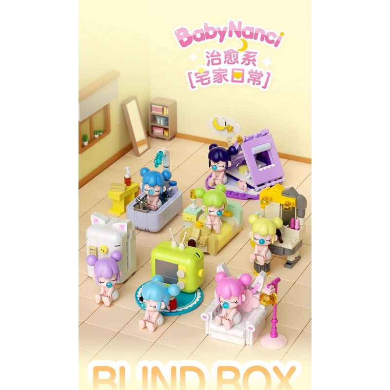 JAKI HK102 NHẬT KÝ MÙA HÈ RUOLAI NANCI 6 PHONG CÁCH SỬ DỤNG TẠI NHÀ DAZE MEIMEI DU SLEEP CHASING DRAMA BUBBLE BATH SLANDER CAT STAR MOON TENT bộ đồ chơi xếp lắp ráp ghép mô hình BABY NANCI