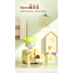 JAKI HK102 NHẬT KÝ MÙA HÈ RUOLAI NANCI 6 PHONG CÁCH SỬ DỤNG TẠI NHÀ DAZE MEIMEI DU SLEEP CHASING DRAMA BUBBLE BATH SLANDER CAT STAR MOON TENT bộ đồ chơi xếp lắp ráp ghép mô hình BABY NANCI