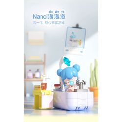 JAKI HK102 NHẬT KÝ MÙA HÈ RUOLAI NANCI 6 PHONG CÁCH SỬ DỤNG TẠI NHÀ DAZE MEIMEI DU SLEEP CHASING DRAMA BUBBLE BATH SLANDER CAT STAR MOON TENT bộ đồ chơi xếp lắp ráp ghép mô hình BABY NANCI