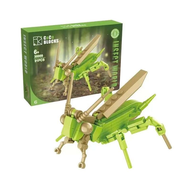 CACO 30009 THẾ GIỚI CÔN TRÙNG 8 MÔ HÌNH bộ đồ chơi xếp lắp ráp ghép mô hình INSECT WORLD 772 khối