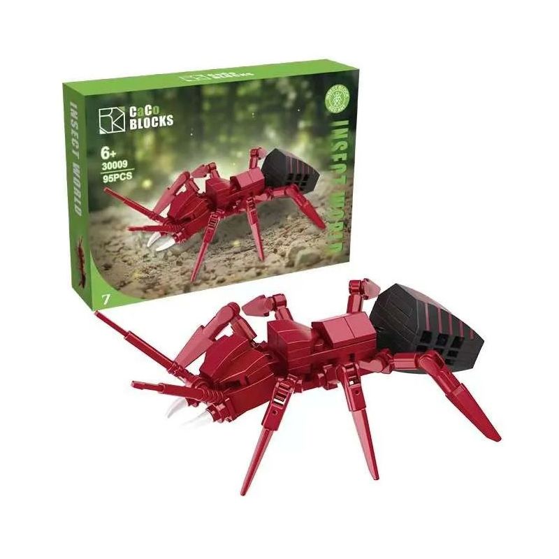 CACO 30009 THẾ GIỚI CÔN TRÙNG 8 MÔ HÌNH bộ đồ chơi xếp lắp ráp ghép mô hình INSECT WORLD 772 khối