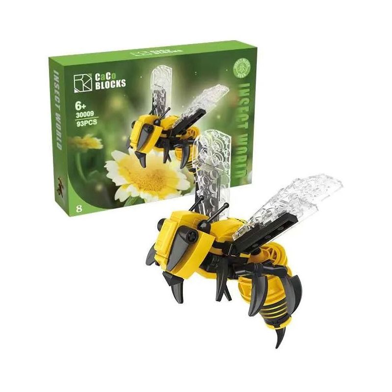 CACO 30009 THẾ GIỚI CÔN TRÙNG 8 MÔ HÌNH bộ đồ chơi xếp lắp ráp ghép mô hình INSECT WORLD 772 khối