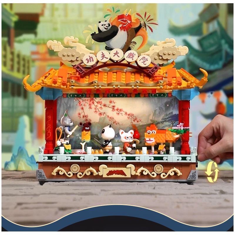 PANTASY 86514 KUNG FU PANDA PHIM bộ đồ chơi xếp lắp ráp ghép mô hình Movie & Game KUNGFU THEATER Phim Và Trò Chơi 1000 khối
