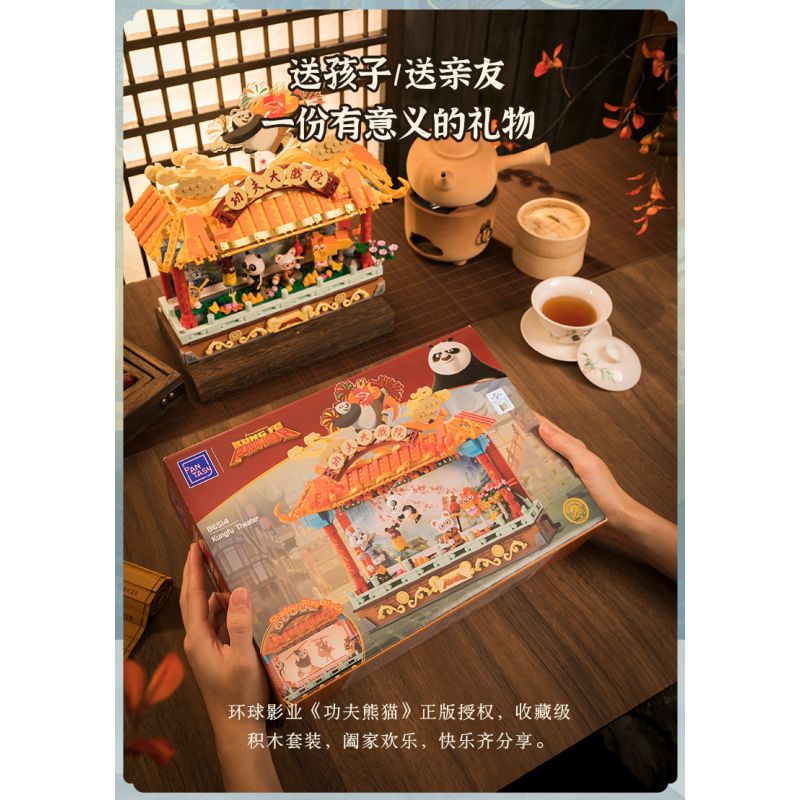PANTASY 86514 KUNG FU PANDA PHIM bộ đồ chơi xếp lắp ráp ghép mô hình Movie & Game KUNGFU THEATER Phim Và Trò Chơi 1000 khối