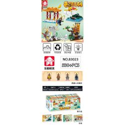 LE YI 83023 MONKEY KING CẢNH KINH ĐIỂN 4 PHONG CÁCH bộ đồ chơi xếp lắp ráp ghép mô hình 530 khối