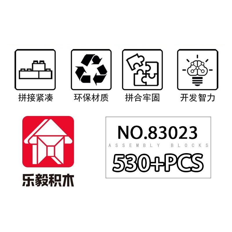 LE YI 83023 MONKEY KING CẢNH KINH ĐIỂN 4 PHONG CÁCH bộ đồ chơi xếp lắp ráp ghép mô hình 530 khối